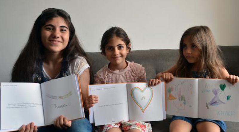 crianças refugiadas siria lançam livros no brasil